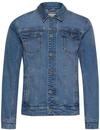 Jeansjacke BLEND "Jeansjacke BHNaril", Herren, Gr. XL, grau (denim middle blau),