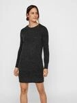 Strickkleid VERO MODA "VMDOFFY", Damen, Gr. S, N-Gr, schwarz (schwarz melange),