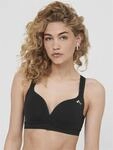 Sport-BH ONLY PLAY "ONPMARTINE-2 SEAM BRA NOOS", Damen, Gr. M (38), N-Gr, schwarz