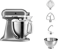 KITCHENAID K&uuml;chenmaschine "5KSM185PSE", silber (medallion silber), B:24cm H:36cm