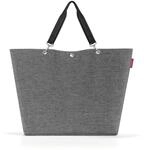 Einkaufsshopper REISENTHEL "Shopper XL", grau (twist silber), B:68cm H:45,5cm T:20cm,