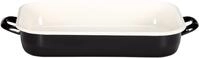 Auflaufform KR&Uuml;GER "Triest", schwarz (schwarz, beige), B:25cm L:36cm, Emaille,
