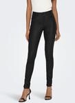 Lederimitathose ONLY "ONLROYAL", Damen, Gr. XS (34), L&auml;nge 32, schwarz, Web,