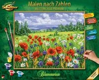 Malen nach Zahlen SCHIPPER "Meisterklasse Premium - Blumenwiese", bunt, Malvorlagen,