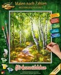 Malen nach Zahlen SCHIPPER "Meisterklasse Klassiker - Birkenw&auml;ldchen", bunt,
