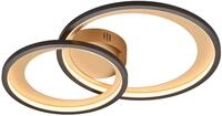 TRIO LEUCHTEN LED Deckenleuchte "Granada", gold (schwarz, goldfarben), 1, H: 9cm, 1