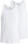 Unterhemd JACK & JONES "Unterhemd JACBASIC TANKTOP 2PK 2er Pack", Herren, Gr. L,