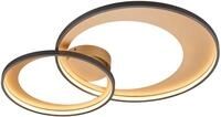 TRIO LEUCHTEN LED Deckenleuchte "Granada", gold (schwarz, goldfarben), 1, H: 9cm, 1