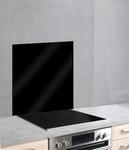 K&uuml;chenr&uuml;ckwand WENKO "Unifarben", schwarz, B:60cm H:70cm, Glas,...