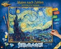 Malen nach Zahlen SCHIPPER "Meisterklasse Premium - Sternennacht", bunt, Malvorlagen,