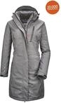 Parka KILLTEC "Alisi", Damen, Gr. 46, grau (anthrazit), 100% Polyester, Jacken...