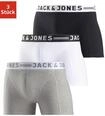 Boxer JACK & JONES "Sense Trunks", Herren, Gr. XL, 3 Stk., schwarz (schwarz, wei&szlig;,