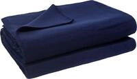 Wohndecke ZOEPPRITZ1828 "Soft-Fleece", blau (schwarz marina), B:160cm L:200cm,