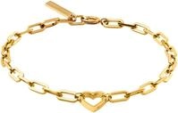 Armband LIEBESKIND BERLIN "Schmuck Geschenk Edelstahl Armkette Herz", gold
