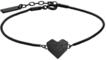 Armband LIEBESKIND BERLIN "Schmuck Geschenk Edelstahl Armkette Herz", schwarz,