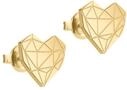 Paar Ohrstecker LIEBESKIND BERLIN "Schmuck Geschenk Edelstahl Ohrringe Herz", gold