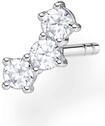 Single-Ohrstecker THOMAS SABO "farbige oder wei&szlig;e Steine", bunt (silberfarben,