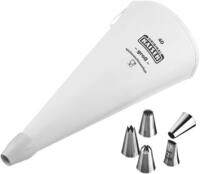 Spritzbeutel KAISER BACKFORMEN "La Forme Plus", wei&szlig;, L:40cm, Baumwolle,