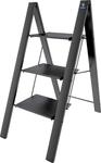 Trittleiter BISCHOF COLOMBO "Leonardo 2", schwarz (schwarz, dunkelgrau), B:50cm