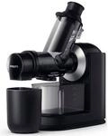 PHILIPS Slow Juicer "HR1889/70", silber (schwarz, silberfarben), B:13,65cm H:36,09cm