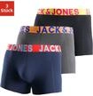 Boxer JACK & JONES "JACCRAZY im Dreierpack mit kontrastfarbenem Bund und