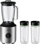 BRAUN Standmixer "PowerBlend 3 JB 3272 SI - 800W, stufenlos regulierbar, 1,5 L,