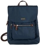 Cityrucksack TOM TAILOR "RINA", Damen, Gr. B/H/T: 26cm x 31cm x 8,5cm, blau, Nylon,