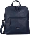 Rucksack GABOR "Mina", Damen, Gr. B/H/T: 27,5cm x 32cm x 9cm, blau, Polyurethane,