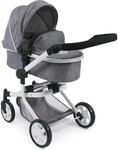Kombi-Puppenwagen CHIC2000 "Mika", grau (jeans grau), Puppenwagen, KinderB:41cm