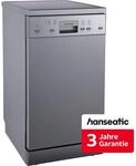 HANSEATIC Standgeschirrsp&uuml;ler "HG4585D107610HS", Energieeffizienz: D, silber