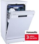 HANSEATIC Standgeschirrsp&uuml;ler "HG4585C107636RW", Energieeffizienz: C, wei&szlig;,