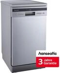 HANSEATIC Standgeschirrsp&uuml;ler "HG4585C10T7636EI", Energieeffizienz: C, silber