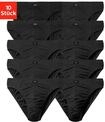 Slip H.I.S "M&auml;nner Unterhose", Herren, Gr. 4 (S), 10 Stk., schwarz, Jersey,