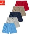 Weiter Boxer H.I.S "Herren Boxer", Herren, Gr. 3 (XS), 5 Stk., bunt (rot, blau,