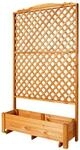 Spalier PROMADINO "Romantica", braun (honigbraun), B:120cm H:210cm T:38cm,