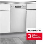 HANSEATIC Unterbaugeschirrsp&uuml;ler "HGU4582E97736BI", Energieeffizienz: E, silber