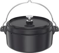 Grilltopf R&Ouml;SLE "Dutch-Oven Vario", schwarz, B:36,5cm H:19cm L:43,5cm, T&ouml;pfe,