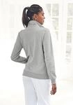 Sweatjacke BENCH. LOUNGEWEAR, Damen, Gr. 32/34, grau (hellgrau, melange), Interlock,