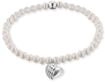 Perlenarmband ENGELSRUFER "HERZFL&Uuml;GEL CHARM", bunt (silberfarben, wei&szlig;),
