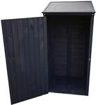Garten-Ger&auml;teschrank PROMADINO "Speyer", grau (anthrazit), Holzwerkstoff,