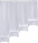 Scheibengardine WECKBRODT "Selina" Gr. 1, silber (silberfarben), B:73cm H:120cm,