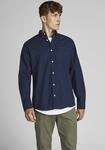 Langarmhemd JACK & JONES "JJEOXFORD SHIRT LS NOOS", Herren, Gr. XS, N-Gr, blau