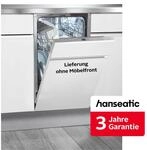 HANSEATIC vollintegrierbarer Geschirrsp&uuml;ler "HGVI4582E107714IS", Energieeffizienz: