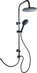 Duschsystem CORNAT, schwarz, T:33cm, Brausegarnituren, Duschsystem, f&uuml;r