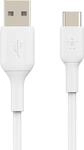 BELKIN USB-Kabel "USB-C/USB-A Kabel PVC, 2m", wei&szlig;, 200cmcm, Kabel, USB-Kabel