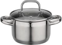 Fleischtopf GSW "Fogo", silber (edelstahlfarben), H:9,5cm &Oslash;:16cm, T&ouml;pfe,