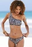 Bikini-Hose LASCANA "Lexa", Damen, Gr. 32, N-Gr, braun (braun, bedruckt), Polyamid,