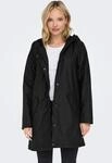 Funktionsmantel ONLY "ONLSALLY RAINCOAT OTW NOOS", Damen, Gr. XS, schwarz (schwarz