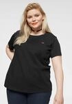 T-Shirt LEVI'S PLUS "THE PERFECT TEE", Damen, Gr. XXXL (54/56), schwarz, Jersey,