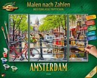 Malen nach Zahlen SCHIPPER "Meisterklasse Triptychon - Amsterdam", bunt, Malvorlagen,